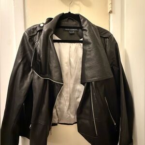 French connection leather jacket